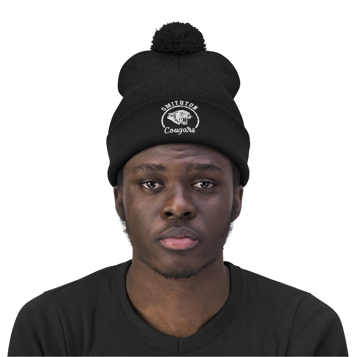 Smithton Cougars Pom Pom Beanie