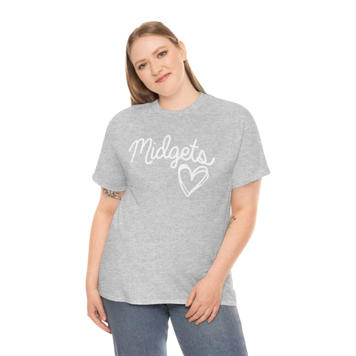 Midget Heart Unisex Heavy Cotton Tee