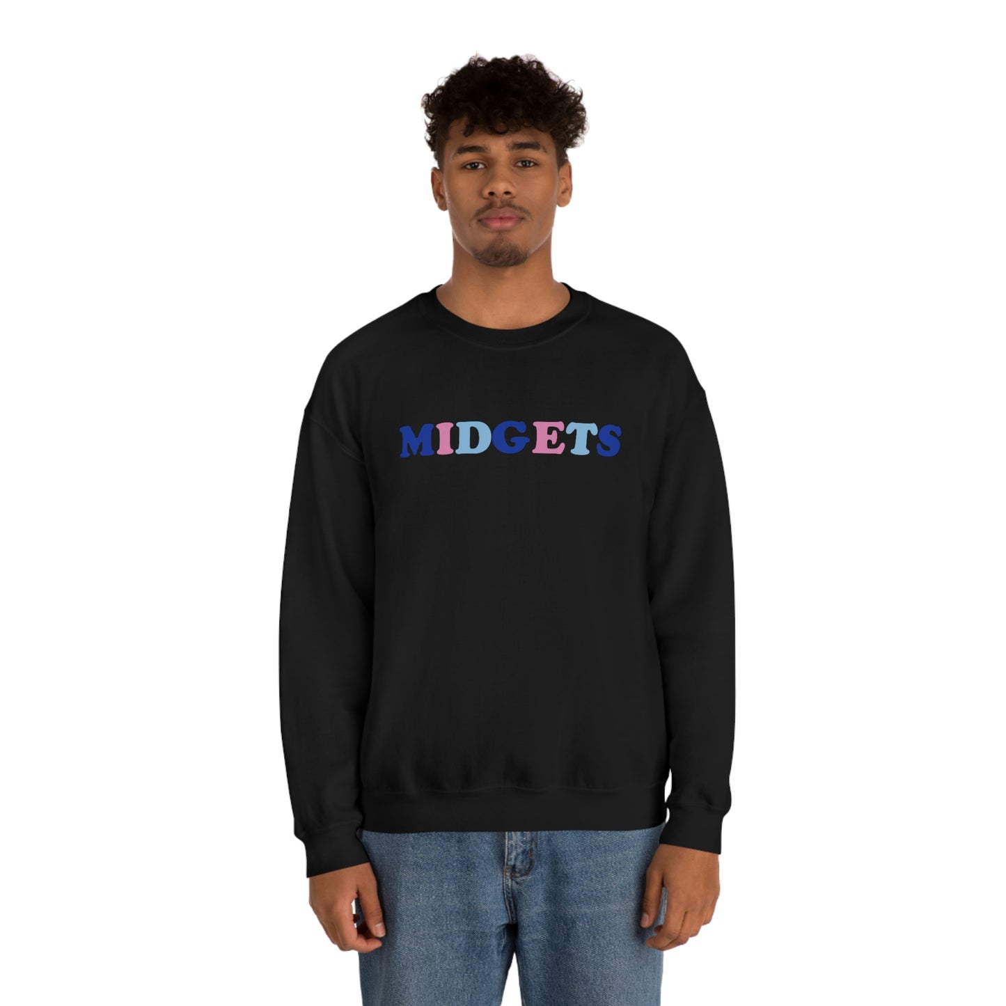Pink and Blue Midgets Heavyweight Crewneck Sweatshirt