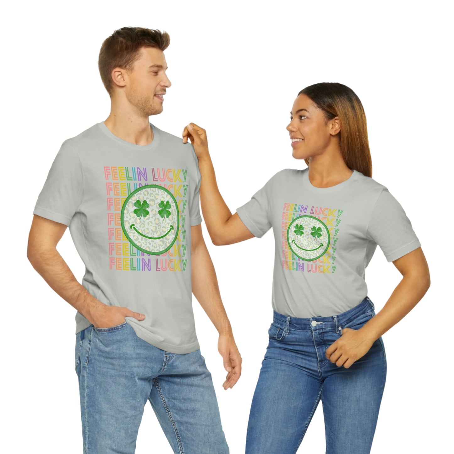 St. Patrick's Day "Feelin Lucky" Unisex Jersey Short Sleeve Tee
