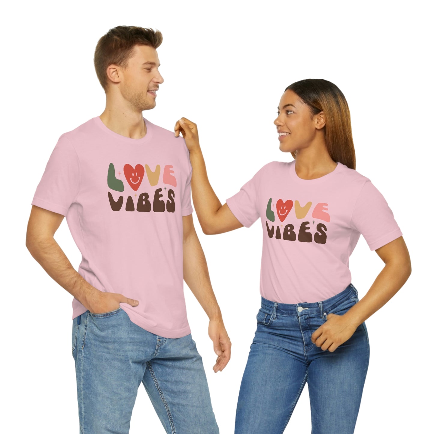 "Love Vibes" Unisex Jersey Short Sleeve Tee