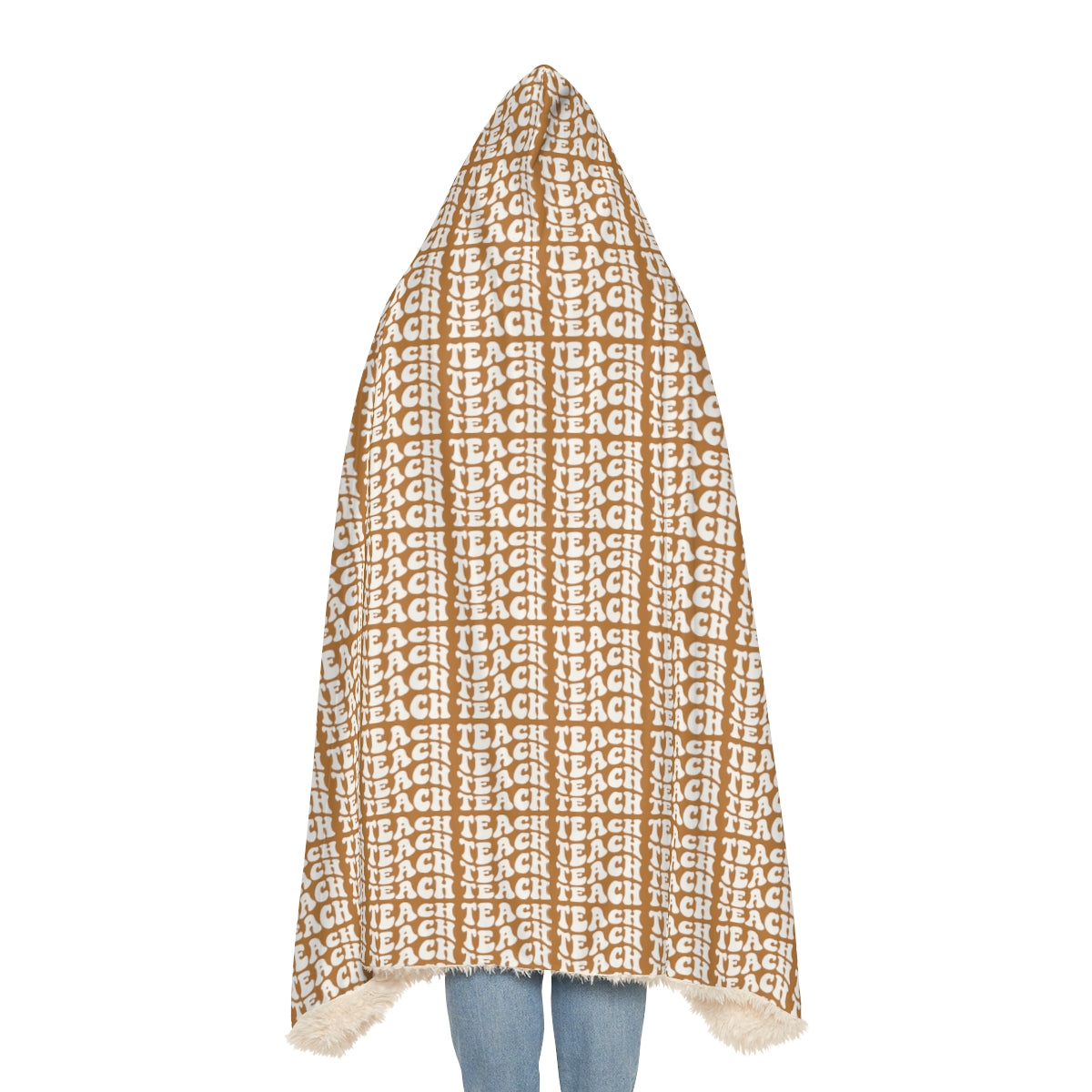 Light Brown "Teach Teach Teach" Snuggle Blanket