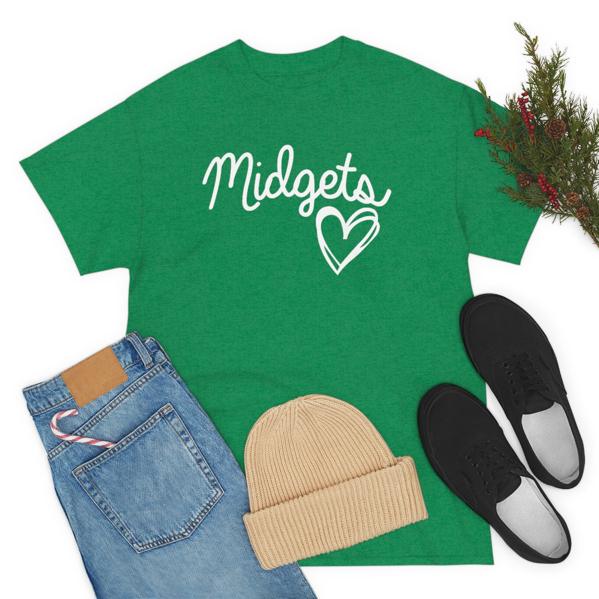 Midget Heart Unisex Heavy Cotton Tee