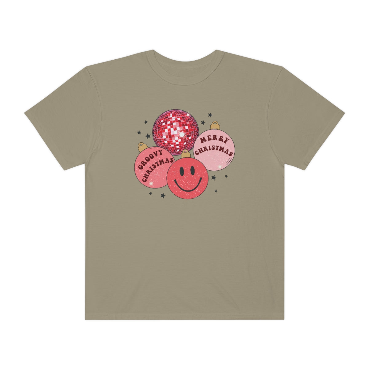 Groovy Christmas Unisex Garment-Dyed Comfort Colors PREMIUM T-shirt
