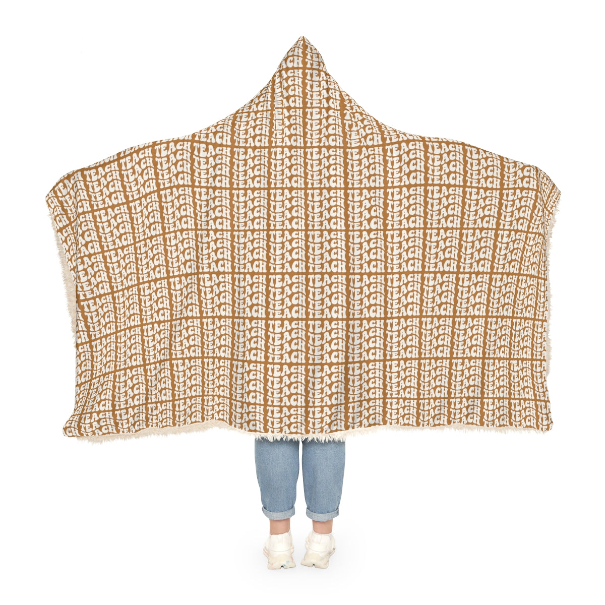 Light Brown "Teach Teach Teach" Snuggle Blanket