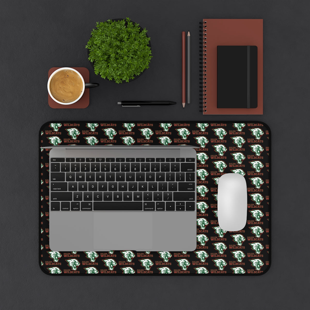 Salem Wildcats Pattern Desk Mat
