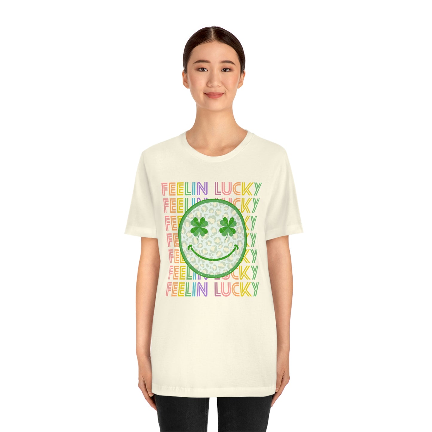 St. Patrick's Day "Feelin Lucky" Unisex Jersey Short Sleeve Tee