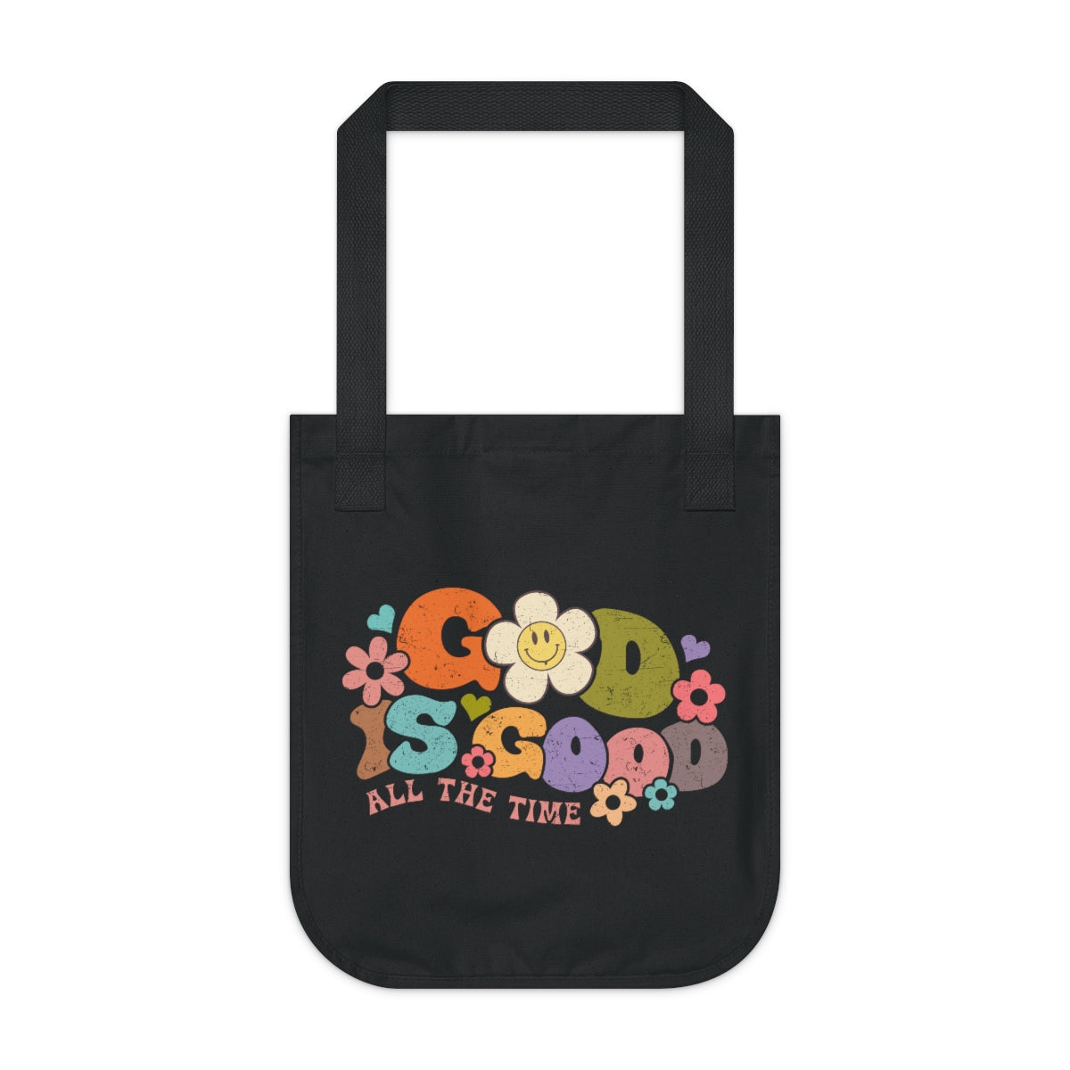 God is Good Organic Canvas Tote Bag