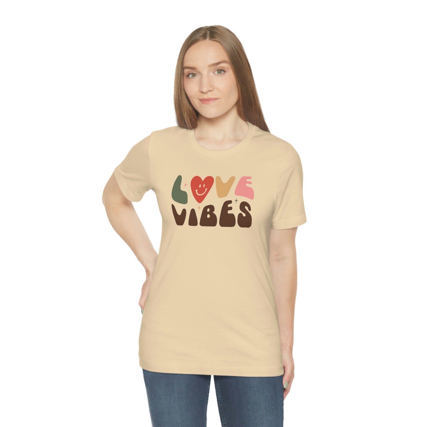 "Love Vibes" Unisex Jersey Short Sleeve Tee