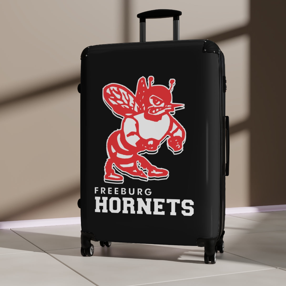 Freeburg Hornet Suitcases - Black Front/ Black Back
