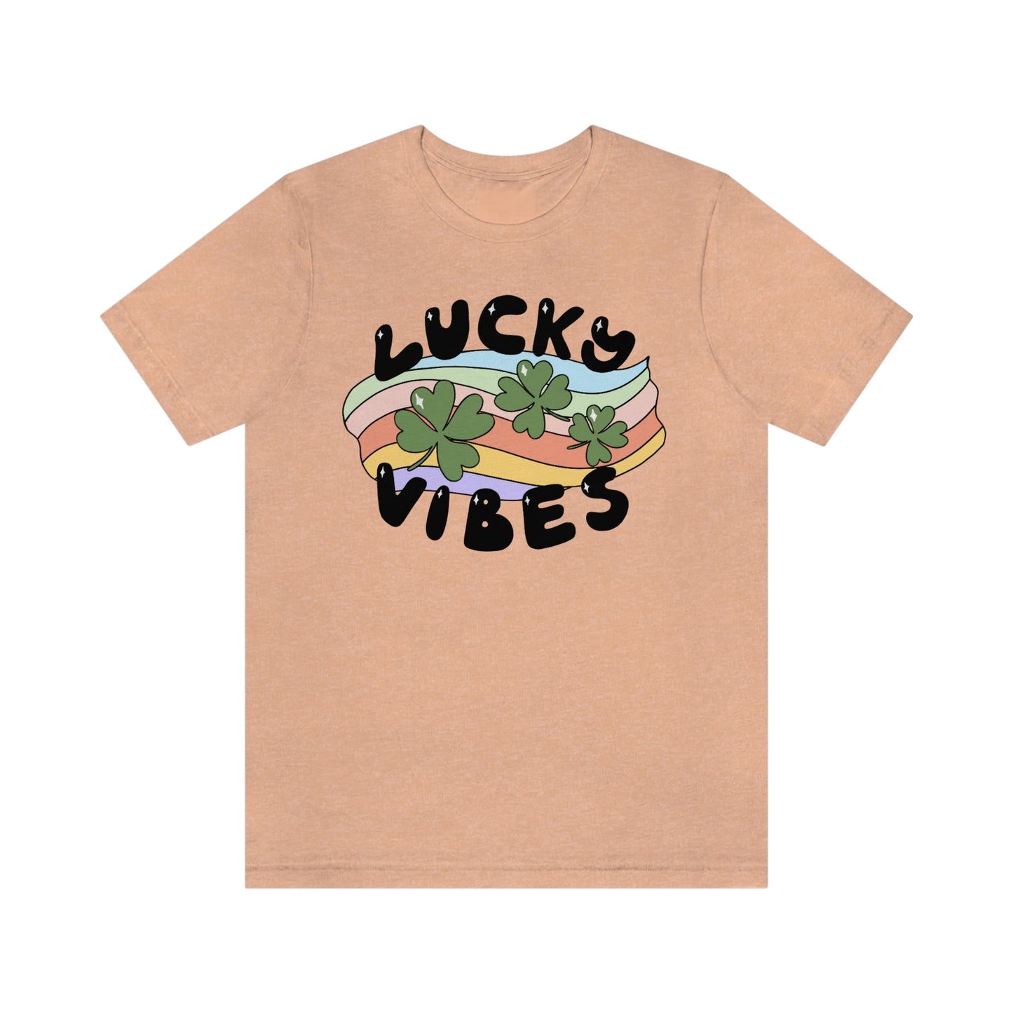 St. Patrick's Day "Lucky Vibes" Unisex Jersey Short Sleeve Tee