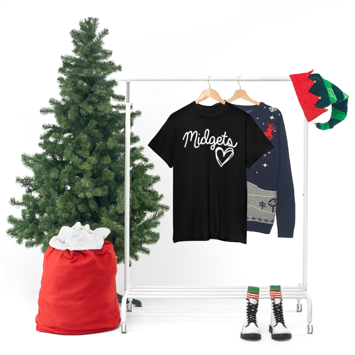 Midget Heart Unisex Heavy Cotton Tee