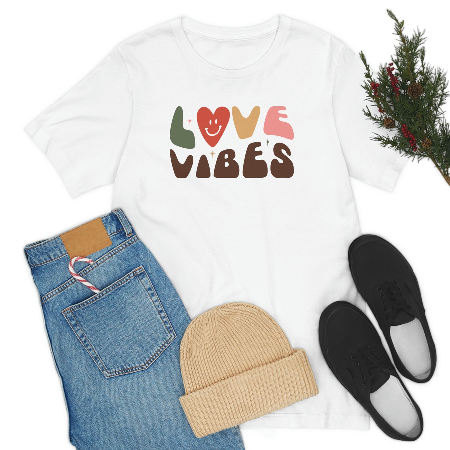 "Love Vibes" Unisex Jersey Short Sleeve Tee