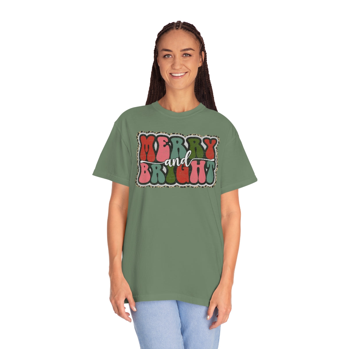 Merry and Bright Unisex Garment-Dyed Comfort Colors PREMIUM T-shirt