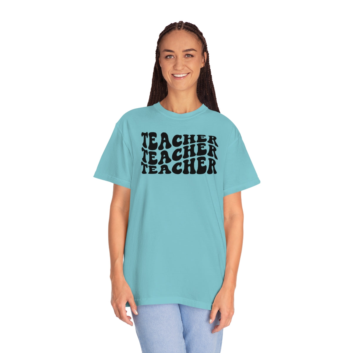 Teacher Black Print Unisex Garment-Dyed PREMIUM T-shirt