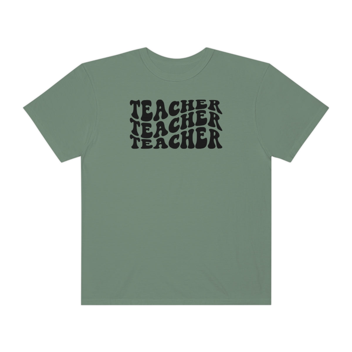 Teacher Black Print Unisex Garment-Dyed PREMIUM T-shirt