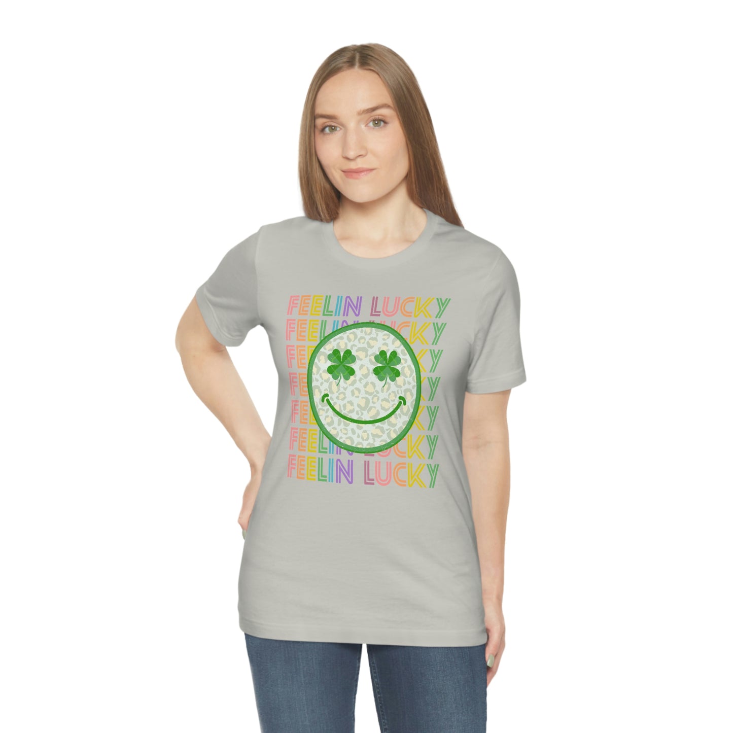 St. Patrick's Day "Feelin Lucky" Unisex Jersey Short Sleeve Tee