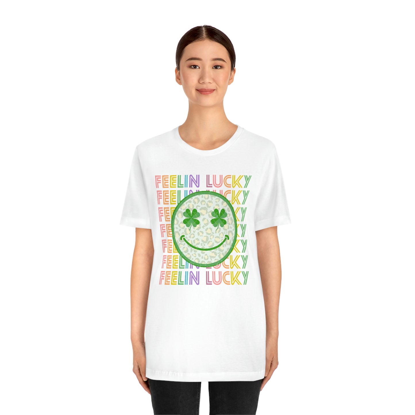 St. Patrick's Day "Feelin Lucky" Unisex Jersey Short Sleeve Tee