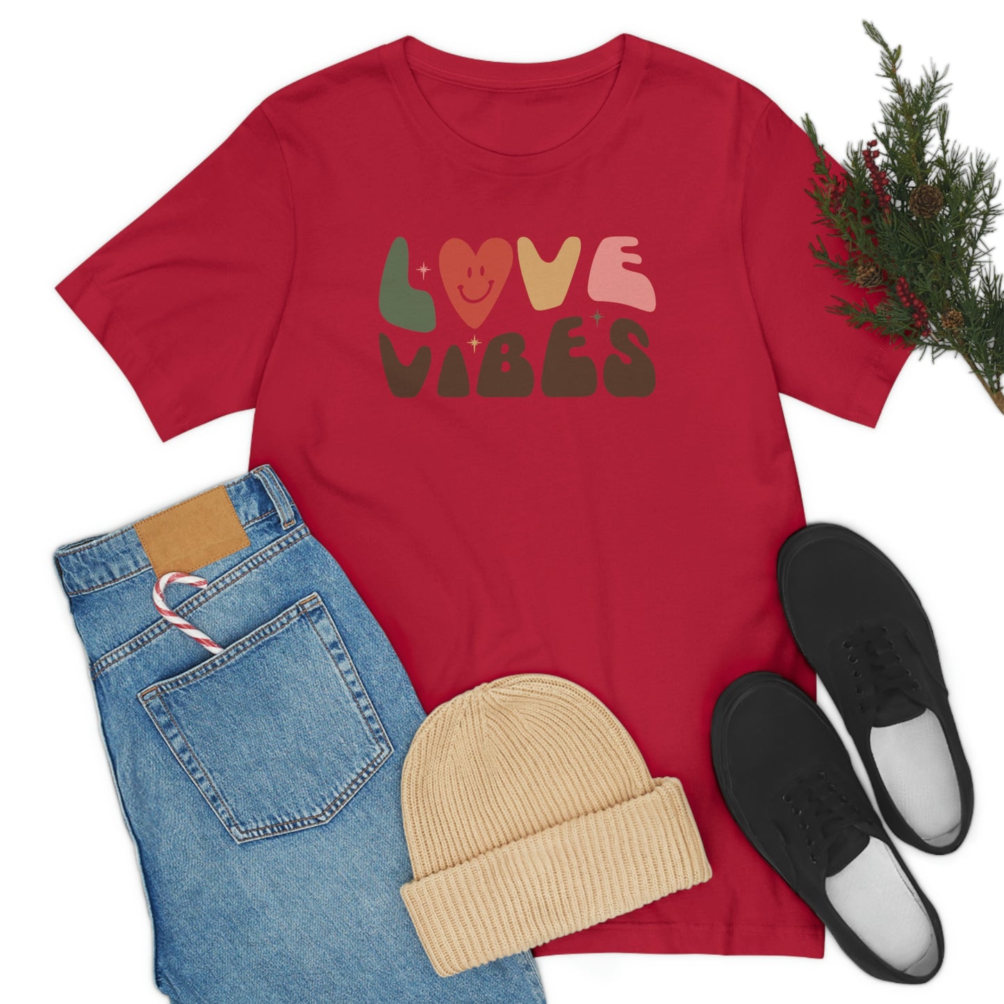 "Love Vibes" Unisex Jersey Short Sleeve Tee