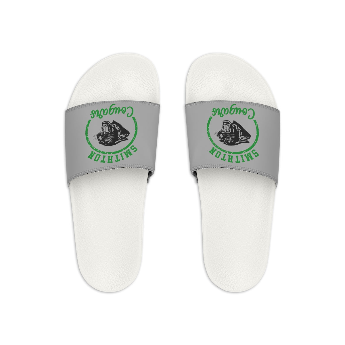 Gray Smithton Cougars Men's Slide Sandals