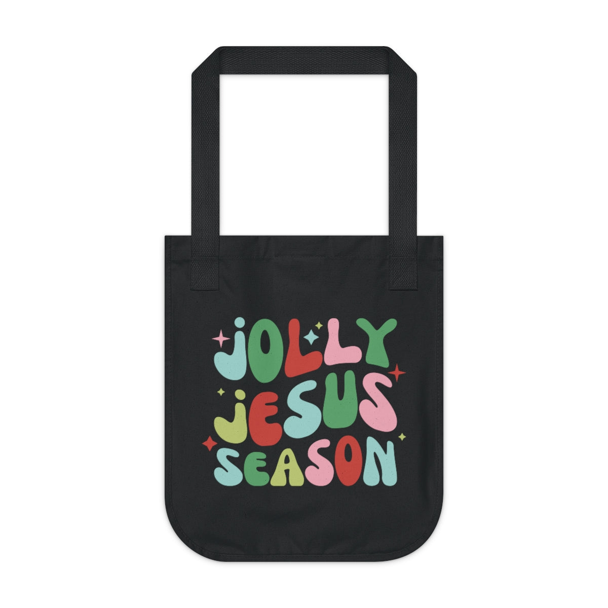 Jolly Jesus Season Organic Canvas Tote Bag