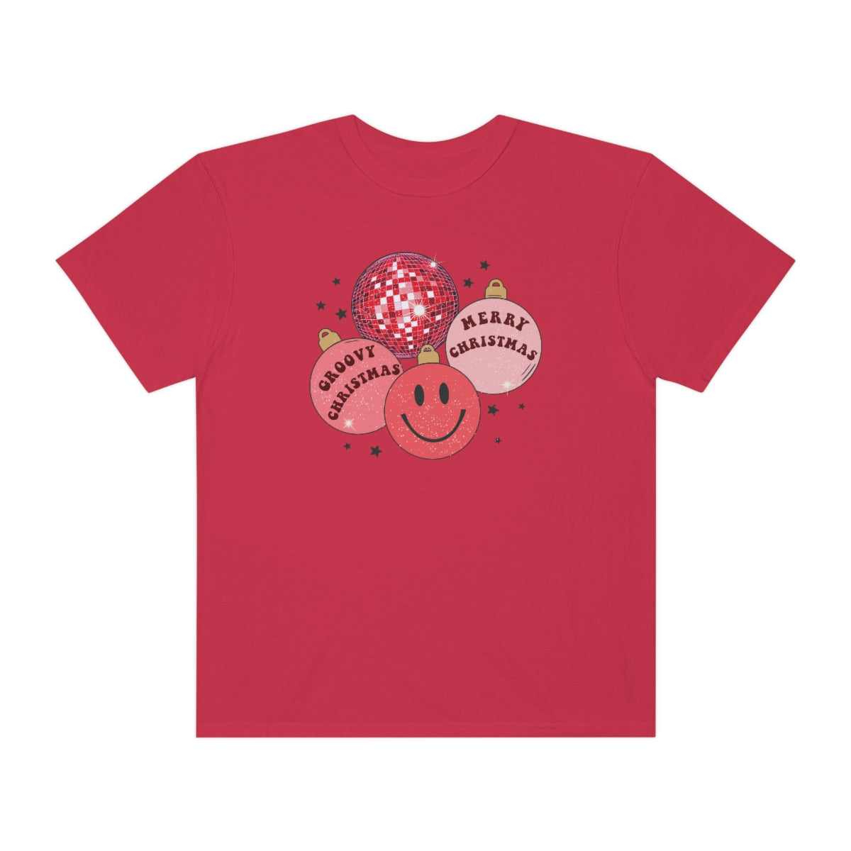 Groovy Christmas Unisex Garment-Dyed Comfort Colors PREMIUM T-shirt