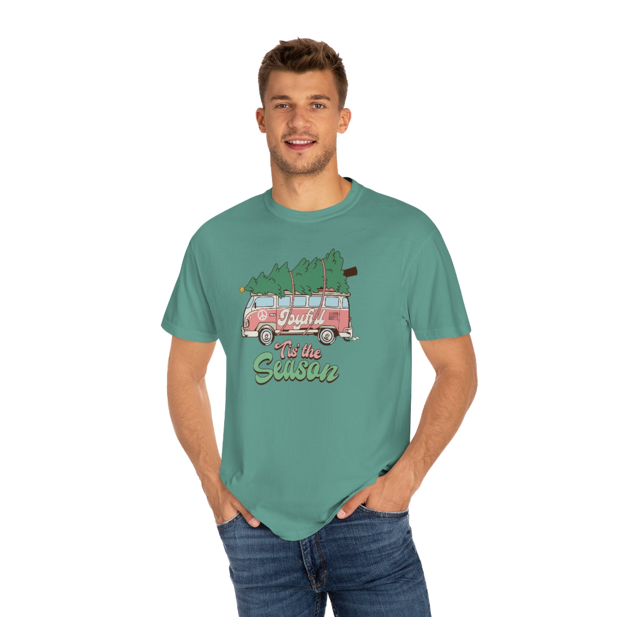 Tis the Season Retro Unisex Garment-Dyed Comfort Colors PREMIUM T-shirt