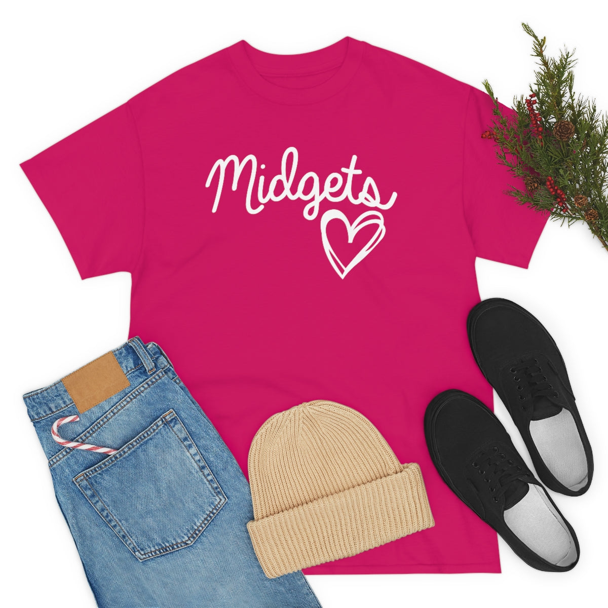 Midget Heart Unisex Heavy Cotton Tee
