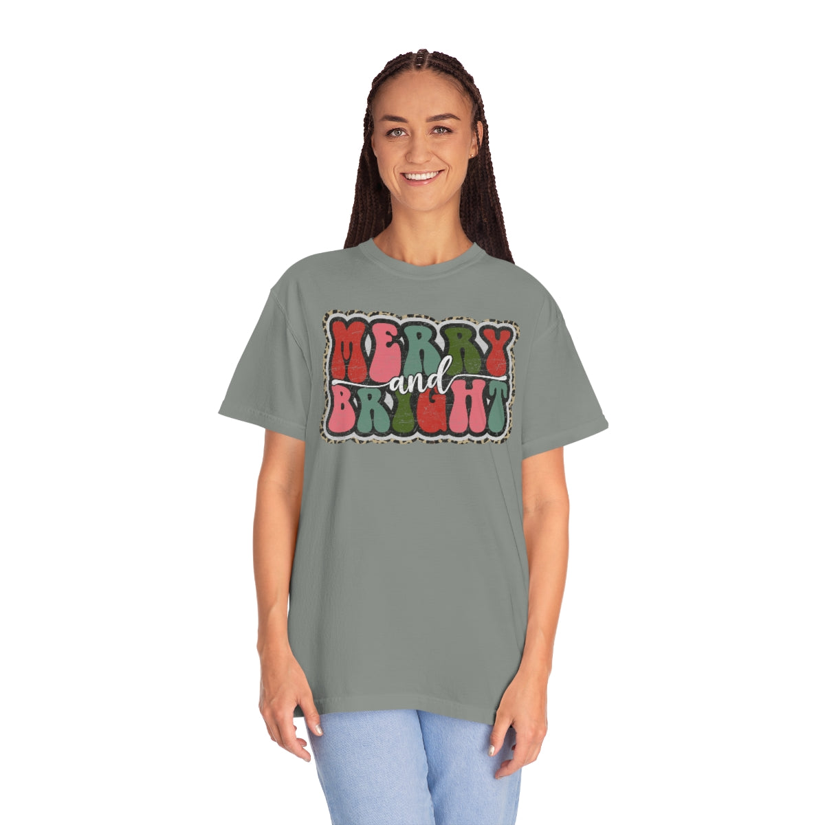 Merry and Bright Unisex Garment-Dyed Comfort Colors PREMIUM T-shirt