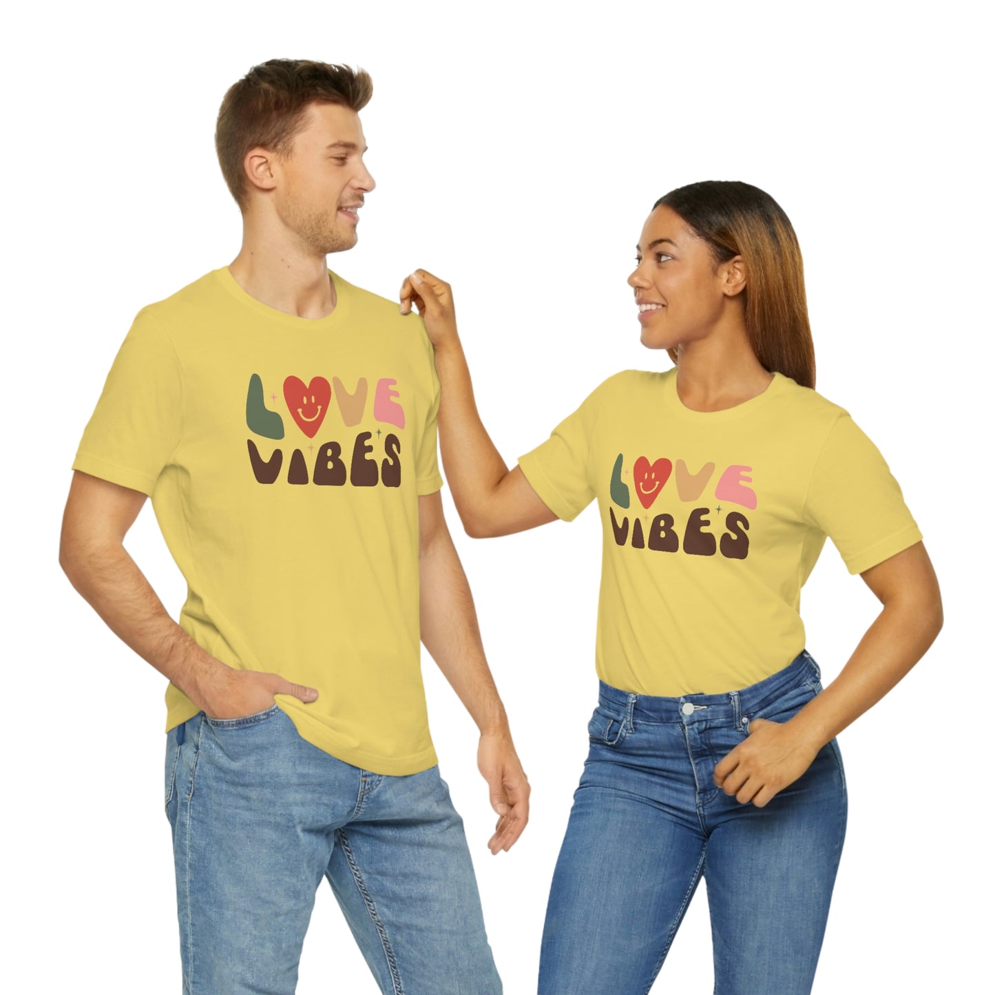 "Love Vibes" Unisex Jersey Short Sleeve Tee