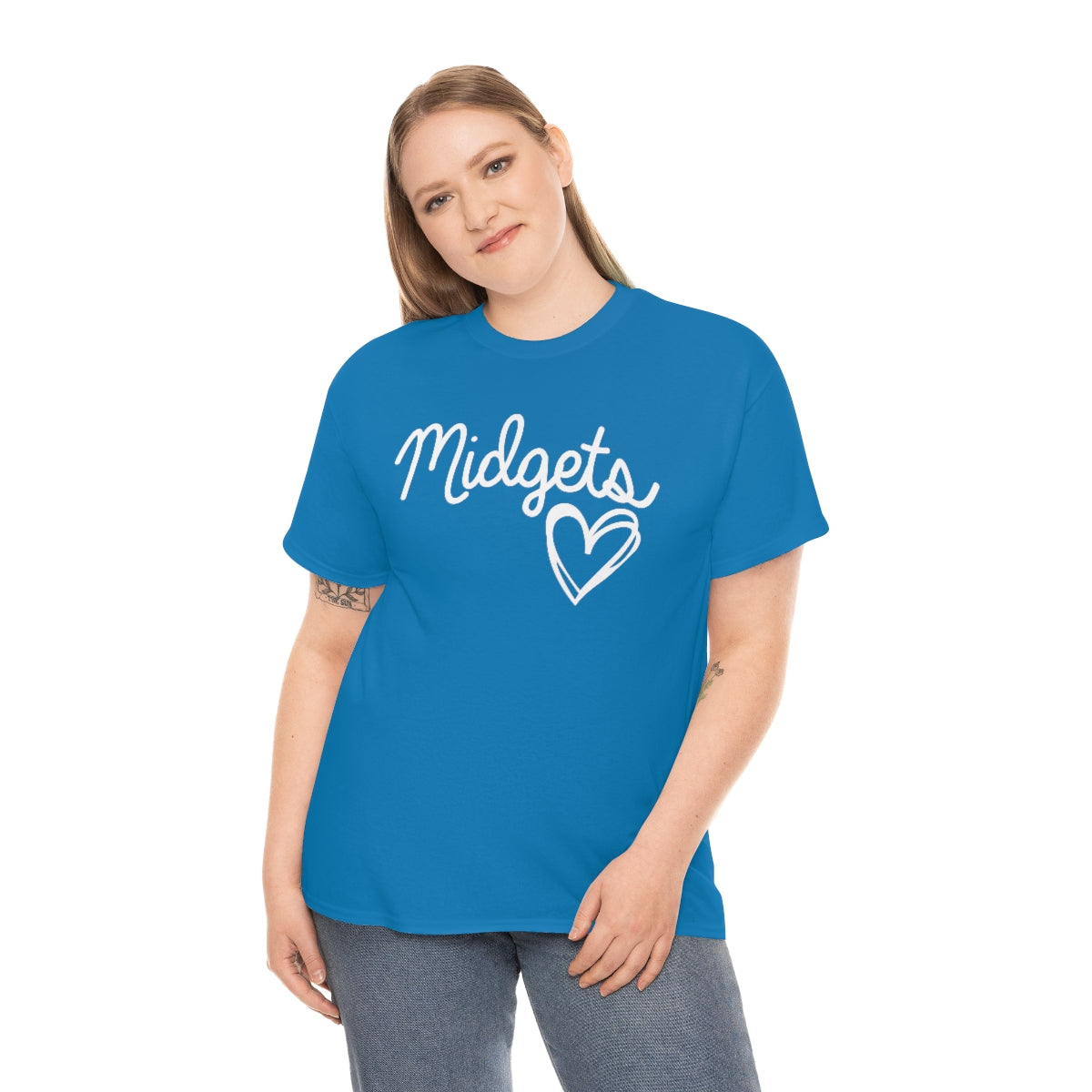 Midget Heart Unisex Heavy Cotton Tee