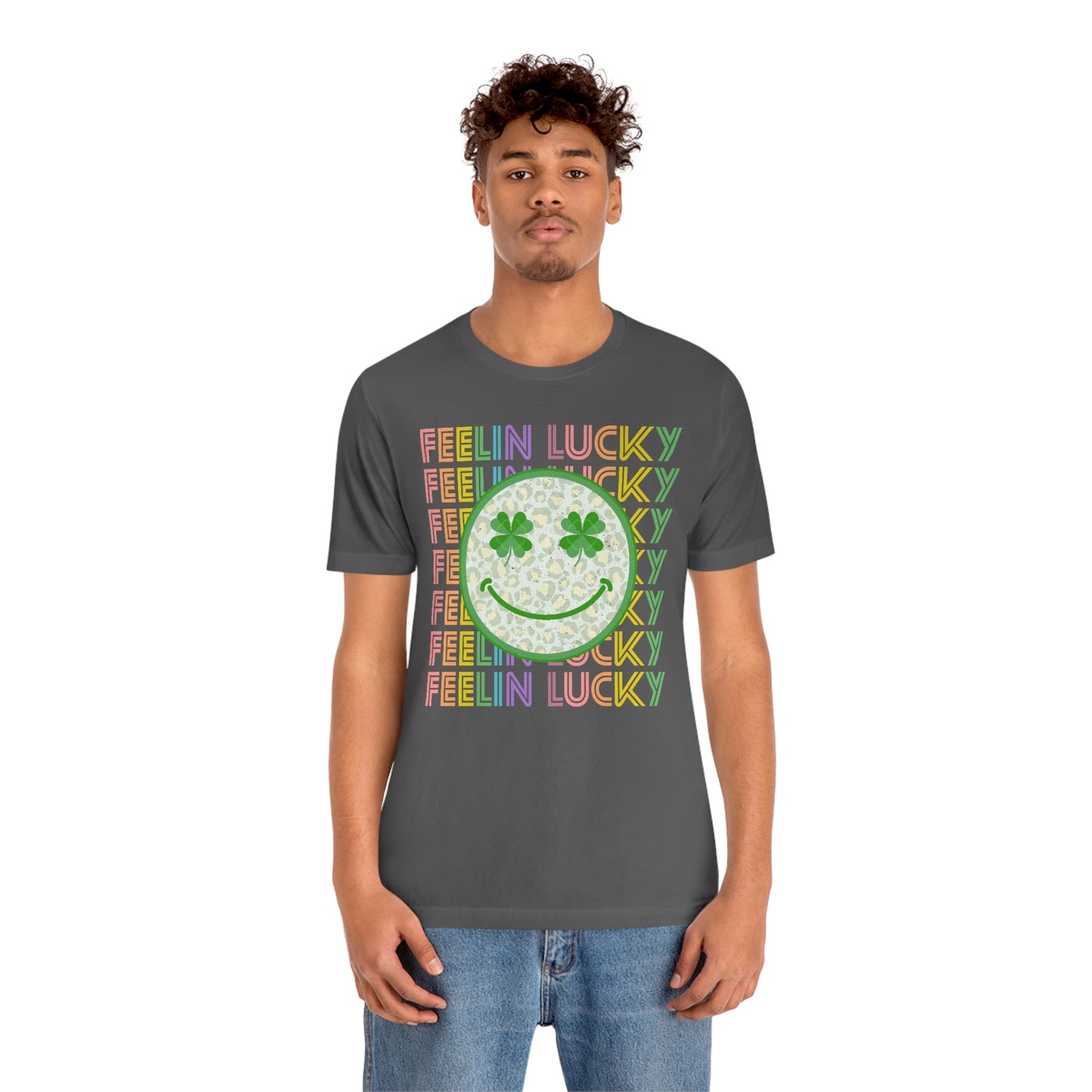 St. Patrick's Day "Feelin Lucky" Unisex Jersey Short Sleeve Tee