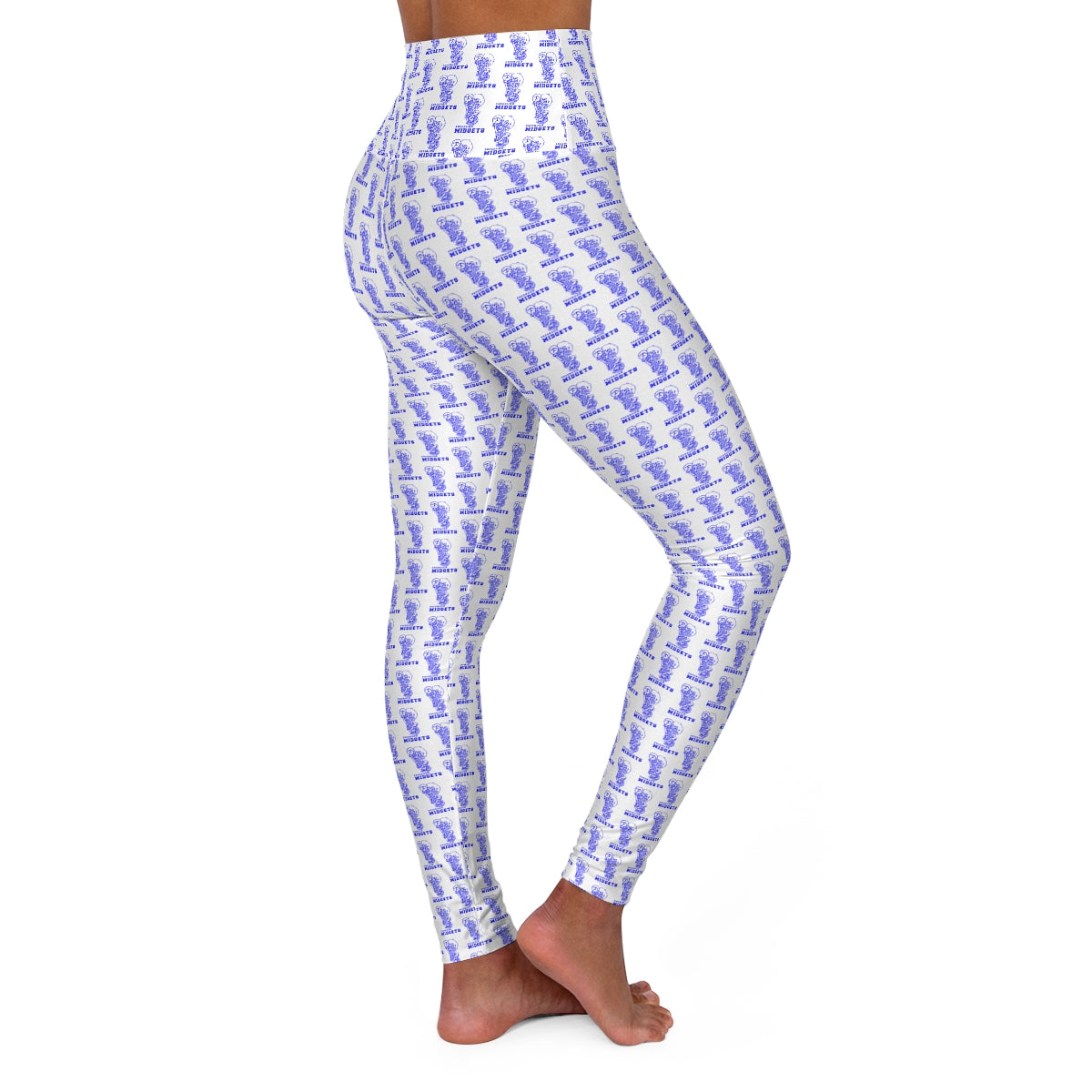 Freeburg Midget High Waisted White Yoga Leggings