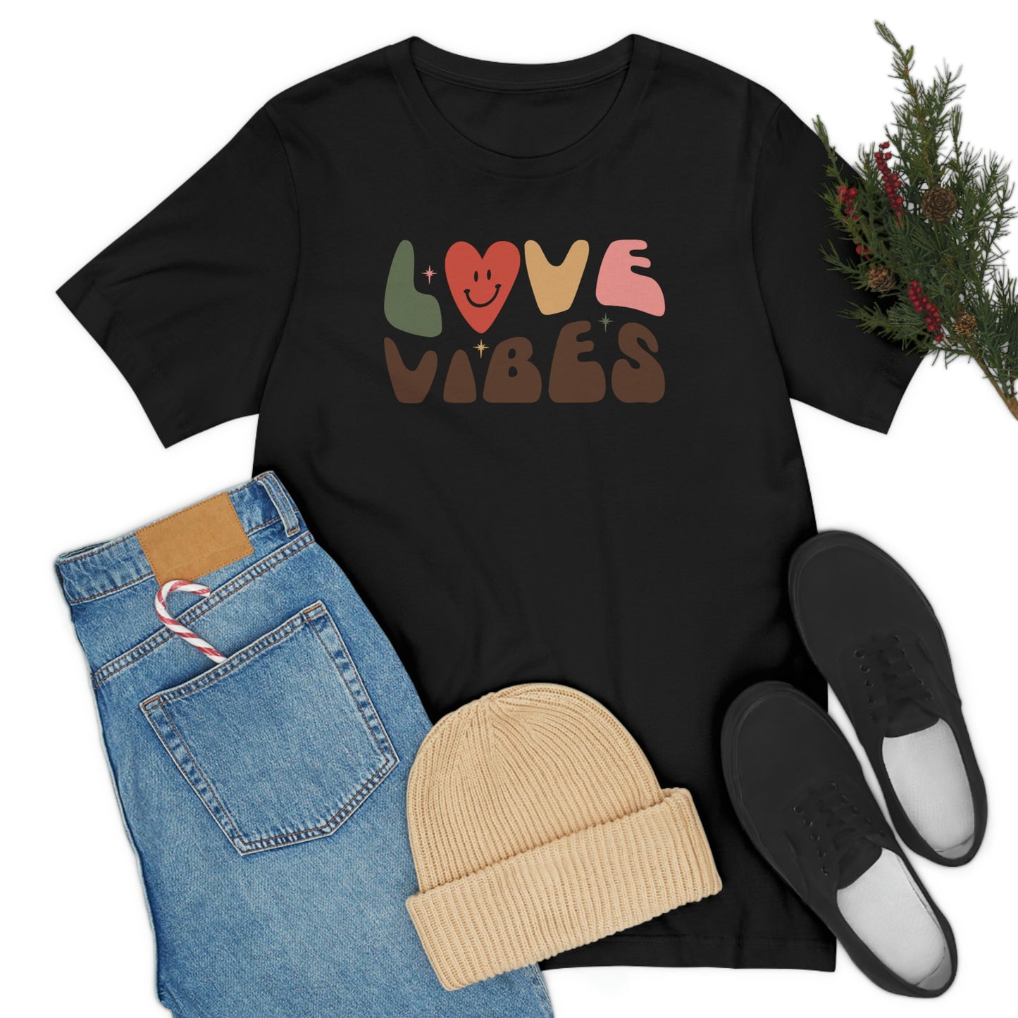 "Love Vibes" Unisex Jersey Short Sleeve Tee