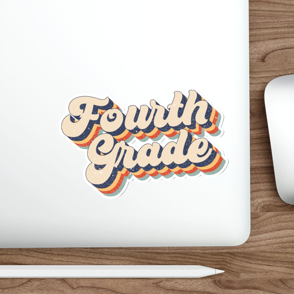 Fourth Grade Teacher Die-Cut Stickers