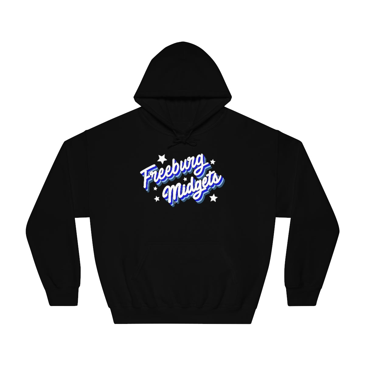 Retro Freeburg Midgets Unisex DryBlend® Hooded Sweatshirt
