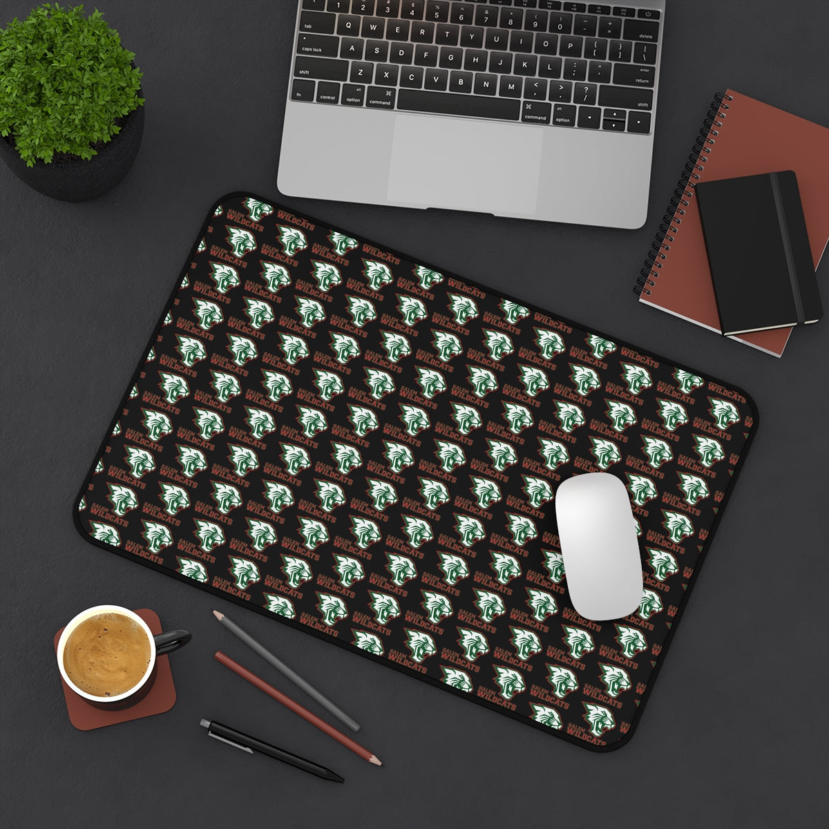 Salem Wildcats Pattern Desk Mat