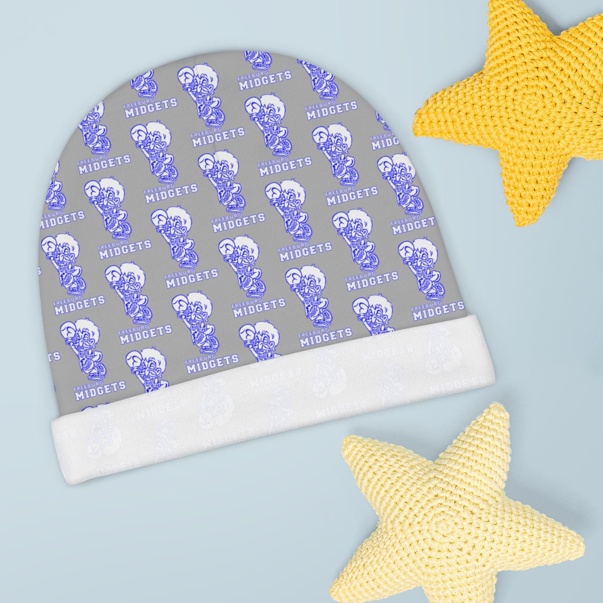 Gray Freeburg Midgets Baby Beanie
