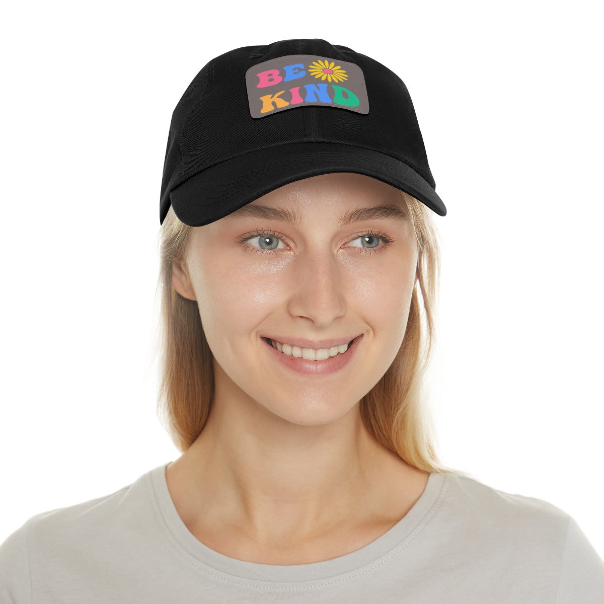 Be Kind Dad Hat with Leather Patch