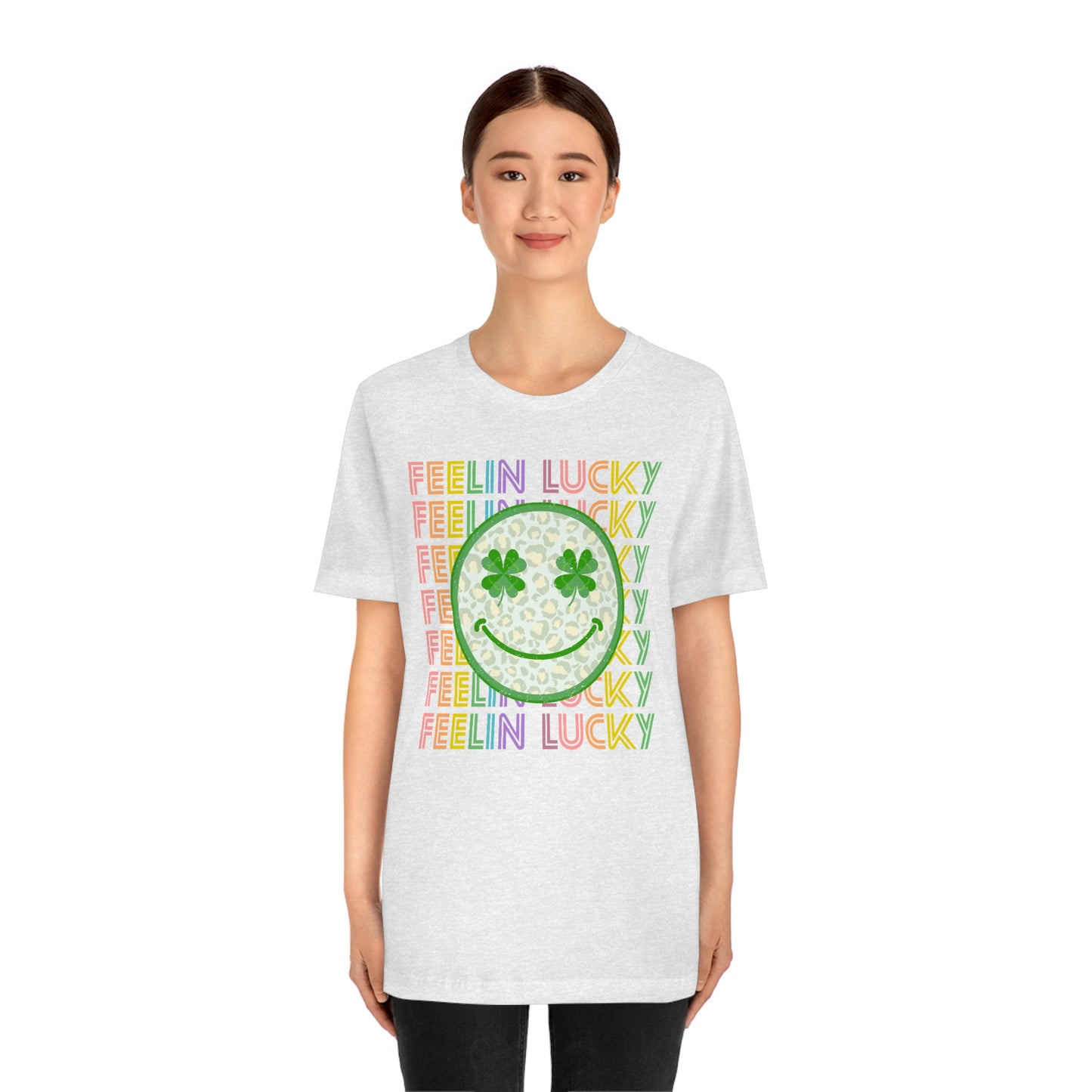 St. Patrick's Day "Feelin Lucky" Unisex Jersey Short Sleeve Tee