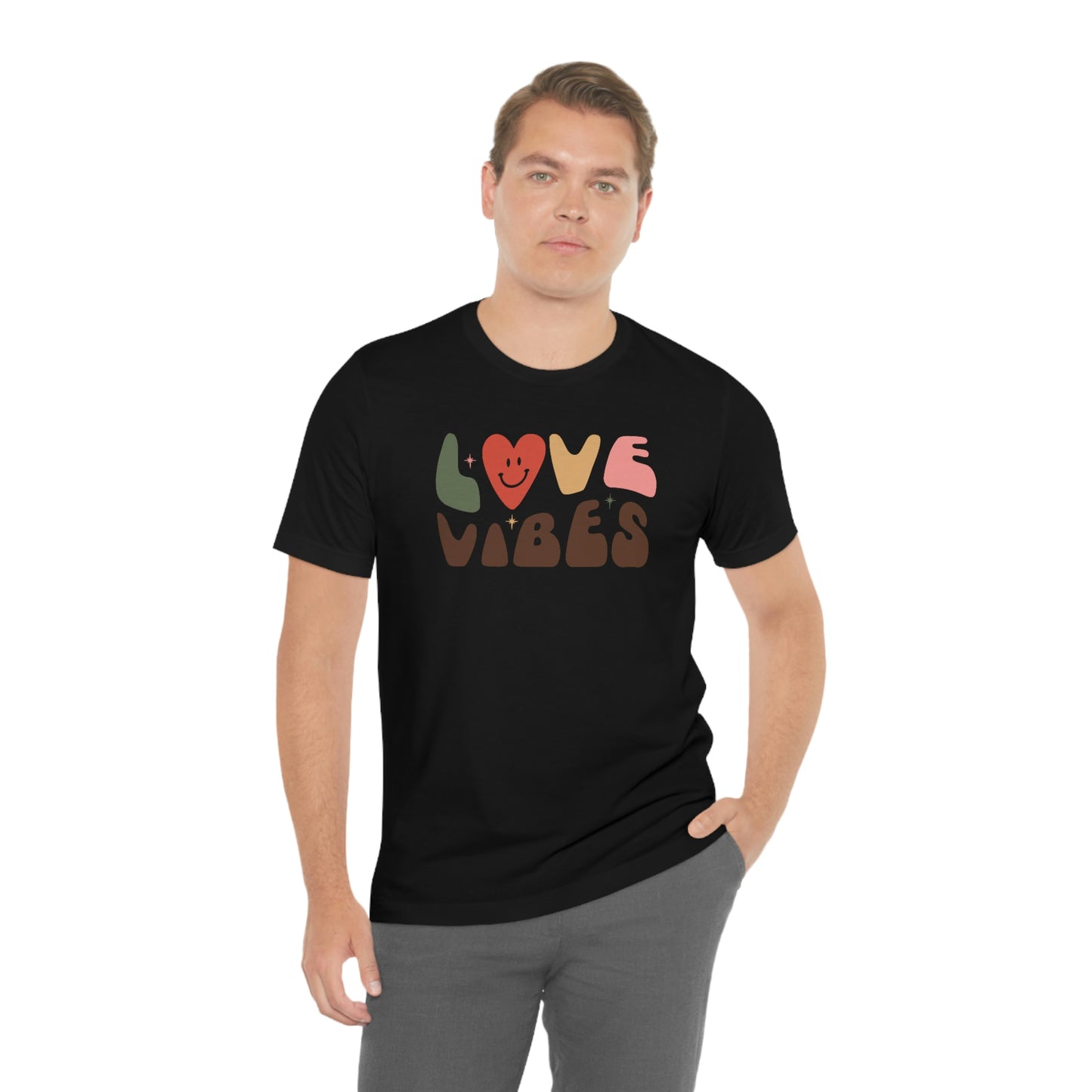 "Love Vibes" Unisex Jersey Short Sleeve Tee