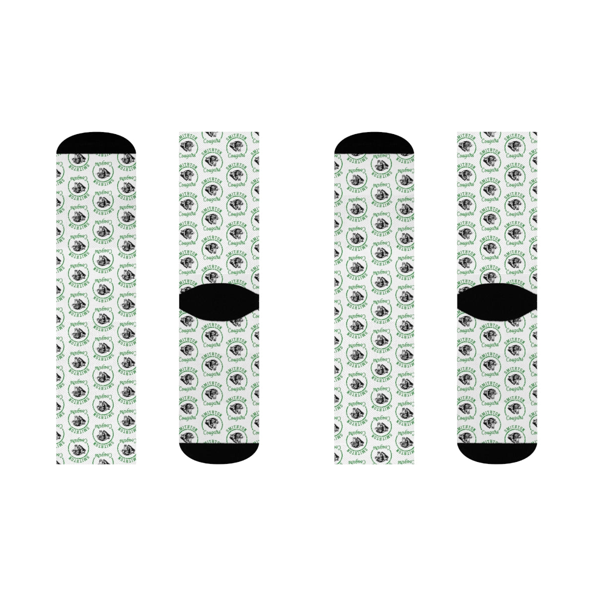 Smithton Cougars Pattern Crew Socks