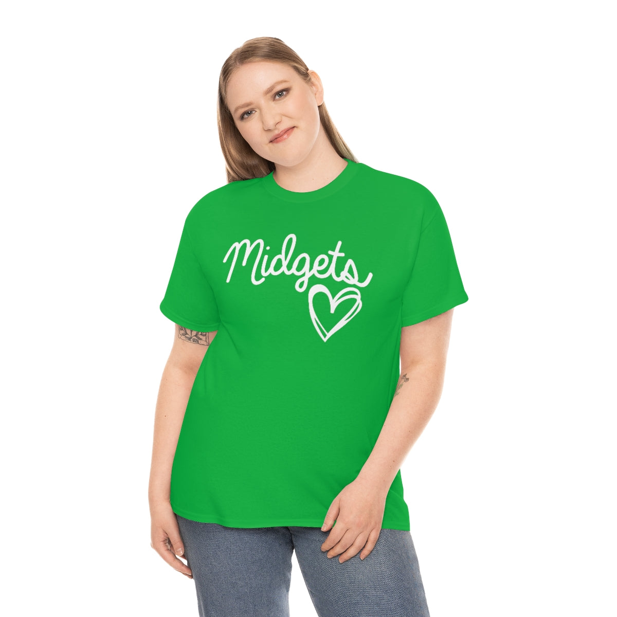 Midget Heart Unisex Heavy Cotton Tee