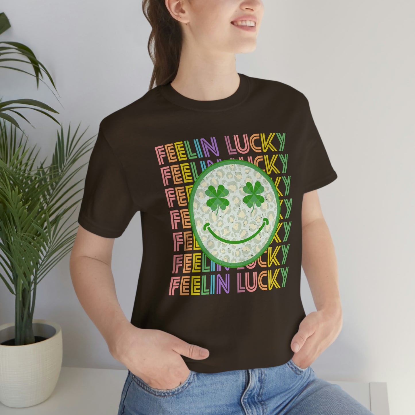 St. Patrick's Day "Feelin Lucky" Unisex Jersey Short Sleeve Tee