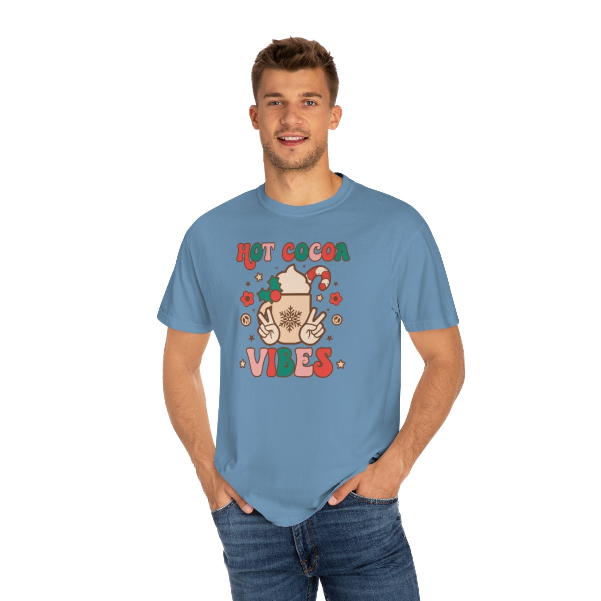 Hot Cocoa Vibes Unisex Garment-Dyed Comfort Colors PREMIUM T-shirt