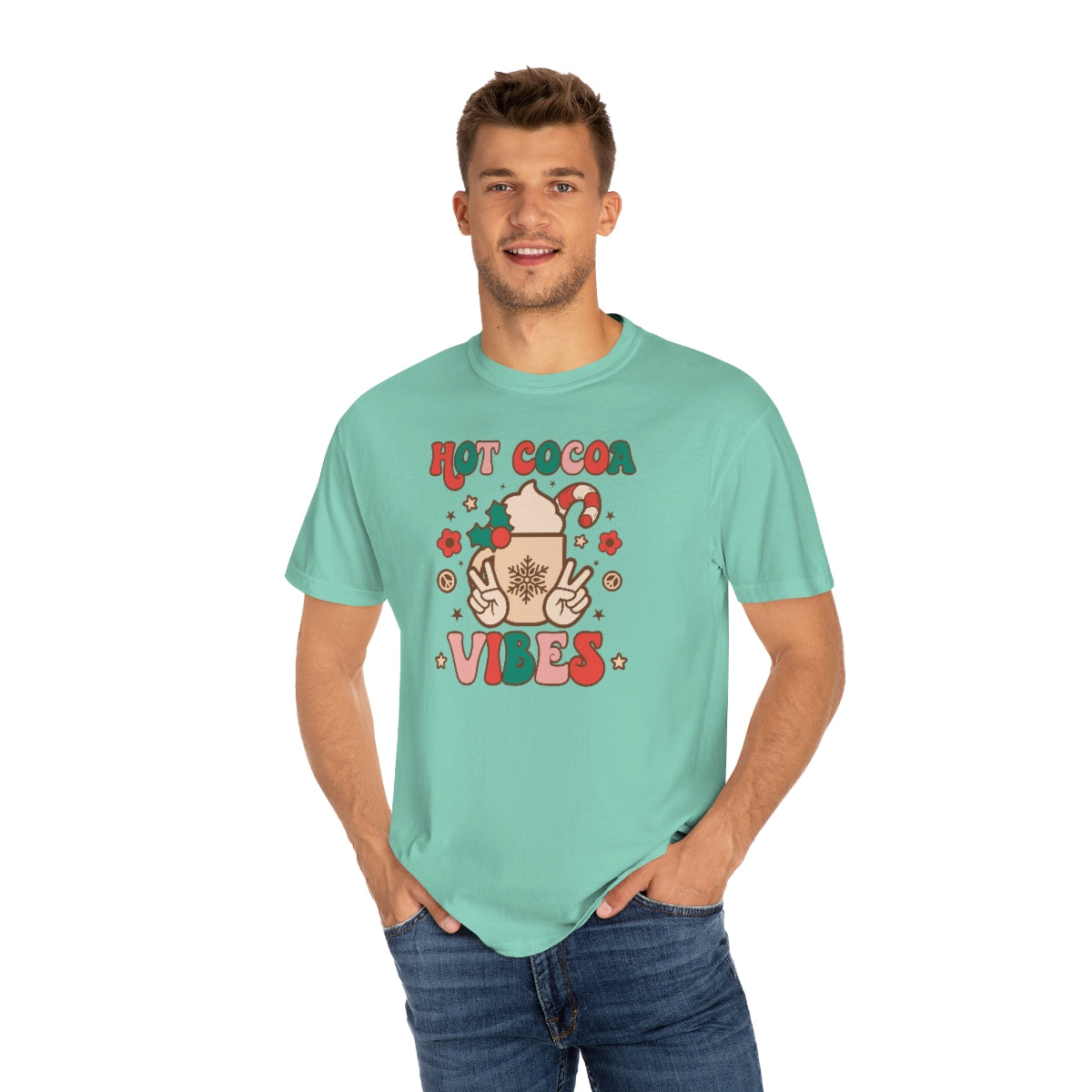 Hot Cocoa Vibes Unisex Garment-Dyed Comfort Colors PREMIUM T-shirt