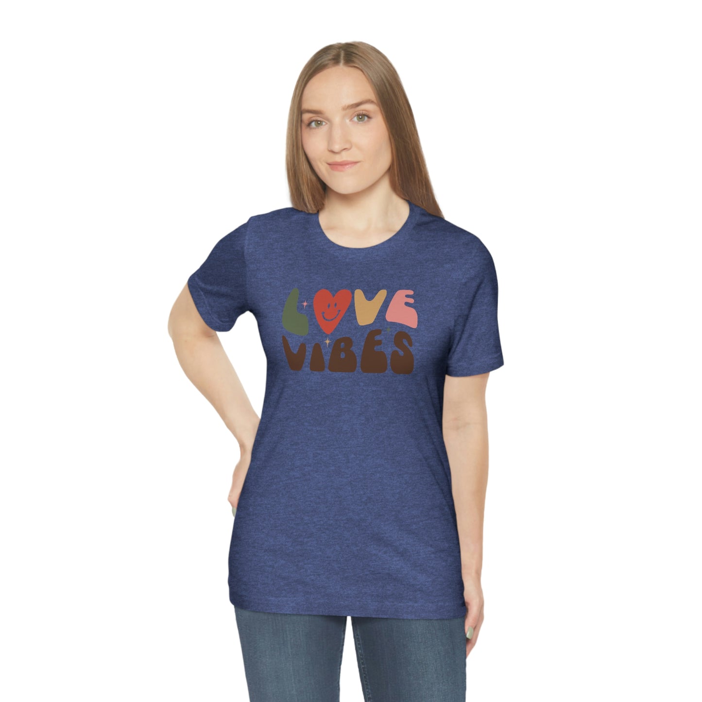 "Love Vibes" Unisex Jersey Short Sleeve Tee