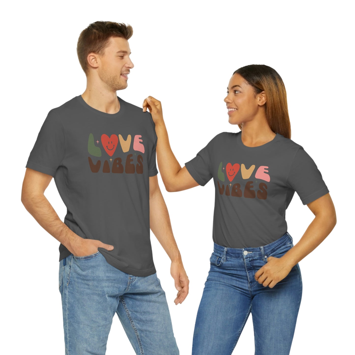 "Love Vibes" Unisex Jersey Short Sleeve Tee