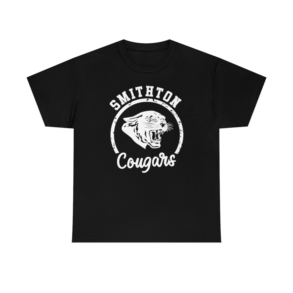 Smithton Cougars - White Imprint Unisex Heavy Cotton Tee