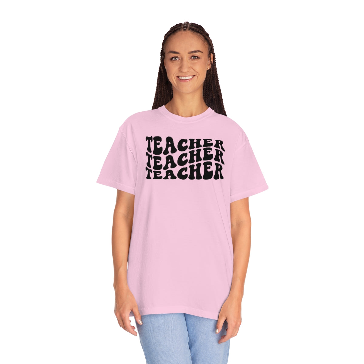 Teacher Black Print Unisex Garment-Dyed PREMIUM T-shirt